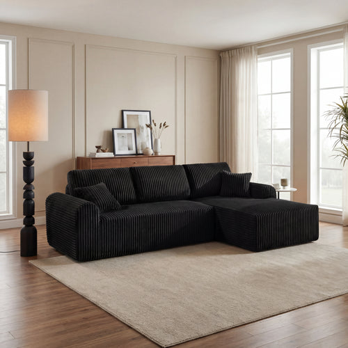 109 Cloud Modular Sectional Sofa Couch With L Shape Chaise,Modern Minimalist Upholstered Couches For Living Room Bedroom,Deep Seat Corner Couch,No Assembly Required